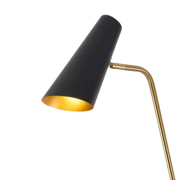LAMPADAIRE ACIER DORÉ/NOIR BAILEY