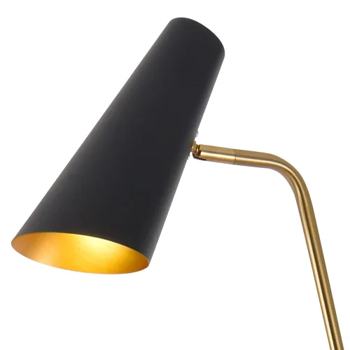 LAMPADAIRE ACIER DORÉ/NOIR BAILEY