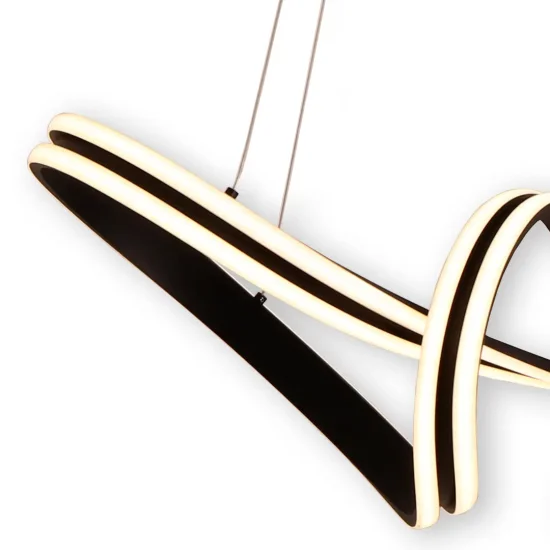 PLAFONNIER LED 83 W 4000K ∅78 CM NOIR LUMINOZA 2