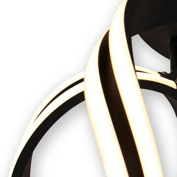 PLAFONNIER LED 77 W 4000K ∅45 CM NOIR LUMINOZA