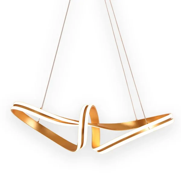 PLAFONNIER LED 83 W 4000K ∅78 CM FEUILLE D'OR LUMINOZA