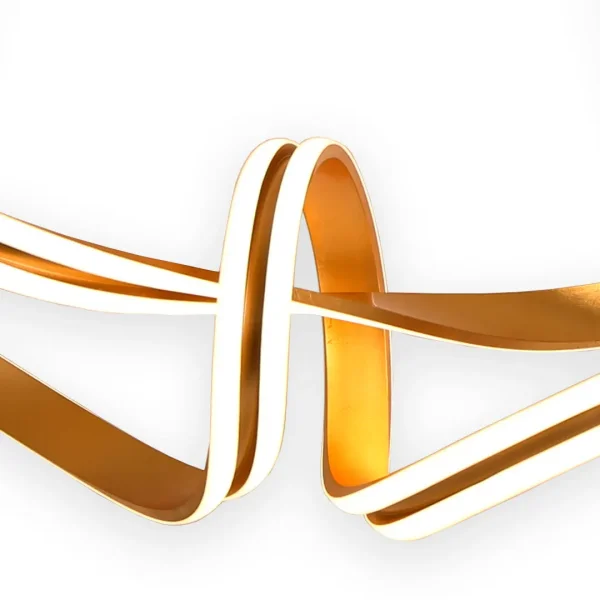 PLAFONNIER LED 83 W 4000K ∅78 CM FEUILLE D'OR LUMINOZA