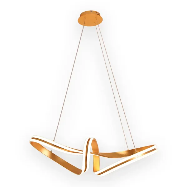 PLAFONNIER LED 83 W 4000K ∅78 CM FEUILLE D'OR LUMINOZA