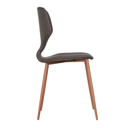 CHAISE UPPLAND PU PIETEMENT HETRE BRUN