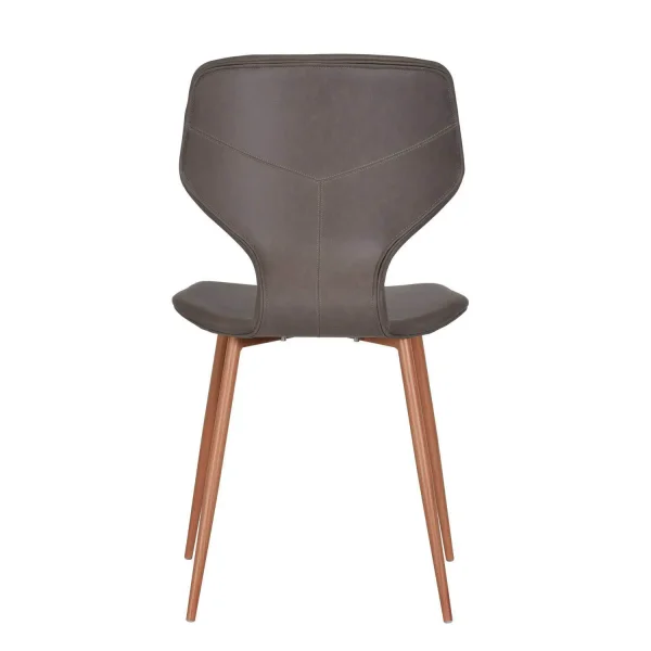 CHAISE UPPLAND PU PIETEMENT HETRE BRUN