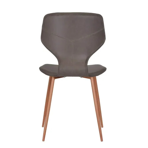 CHAISE UPPLAND PU PIETEMENT HETRE BRUN