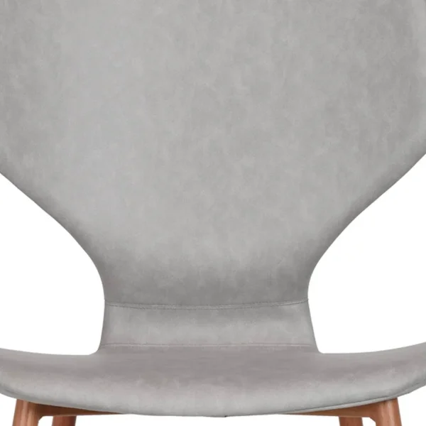 CHAISE UPPLAND PU PIETEMENT HETRE GRIS
