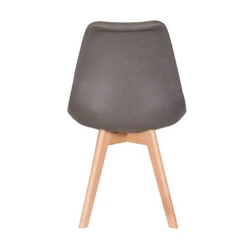 CHAISE TOUR KARLSKRONA PIETEMENT HÊTRE PU BRUN