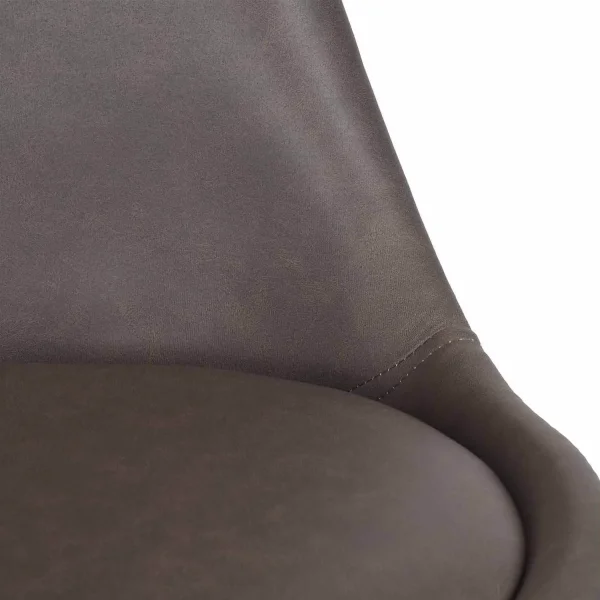 CHAISE TOUR KARLSKRONA PIETEMENT HÊTRE PU BRUN