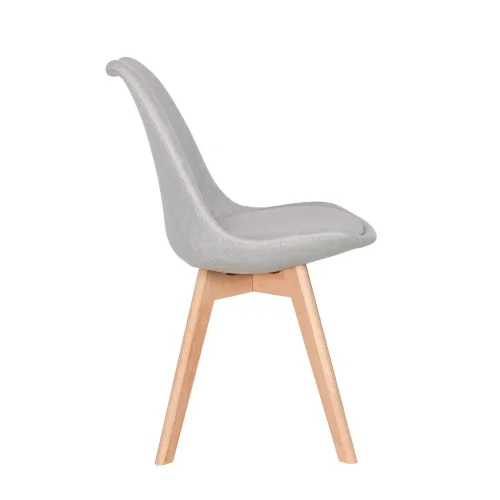 KARLSKRONA CHAISE TOUR PU GRIS CLAIR PIETEMENT HETRE