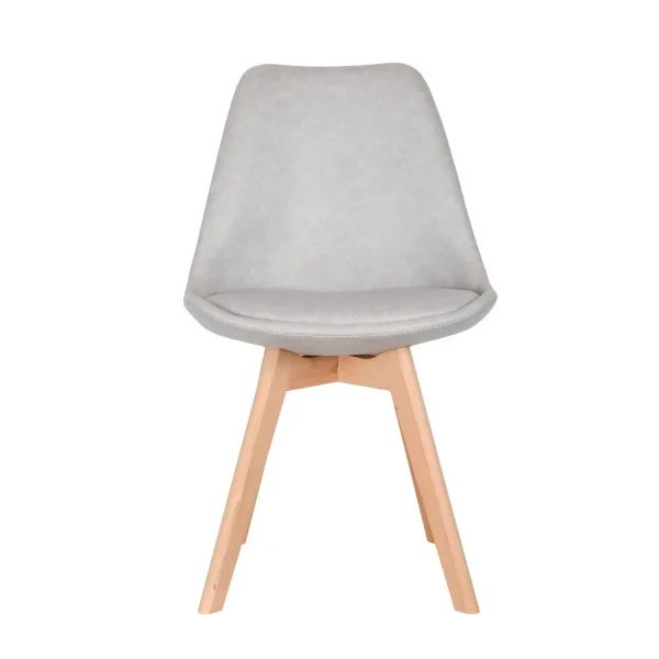 KARLSKRONA CHAISE TOUR PU GRIS CLAIR PIETEMENT HETRE