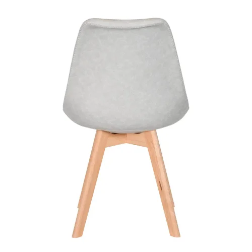 KARLSKRONA CHAISE TOUR PU GRIS CLAIR PIETEMENT HETRE