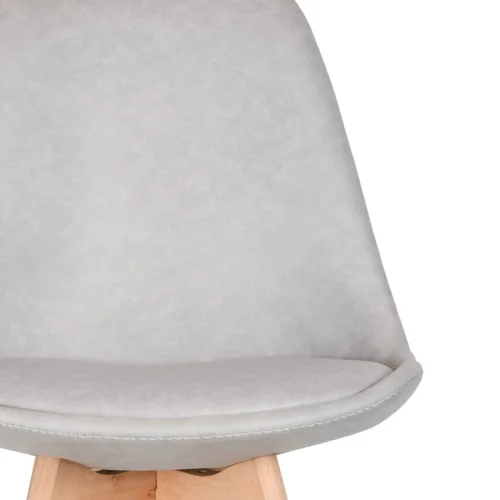 KARLSKRONA CHAISE TOUR PU GRIS CLAIR PIETEMENT HETRE