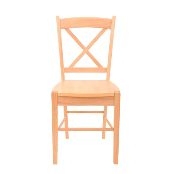 CHAISE EN BOIS D'HÉVÉ NATUREL