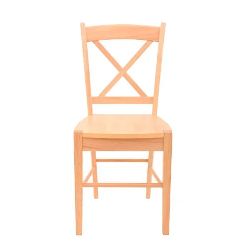 CHAISE EN BOIS D'HÉVÉ NATUREL