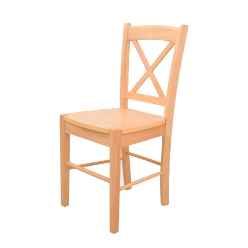 CHAISE EN BOIS D'HÉVÉ NATUREL