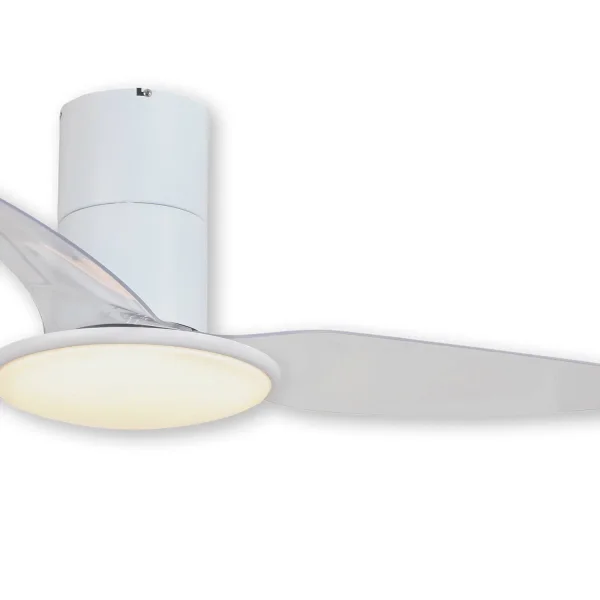 VENTILATEUR DE PLAFOND LED 24 W RÉGLABLE BLANC ISOLDE