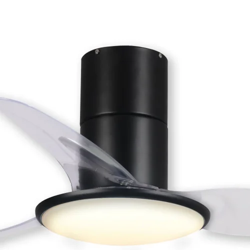 VENTILATEUR DE PLAFOND LED 24 W NOIR RÉGLABLE ISOLDE