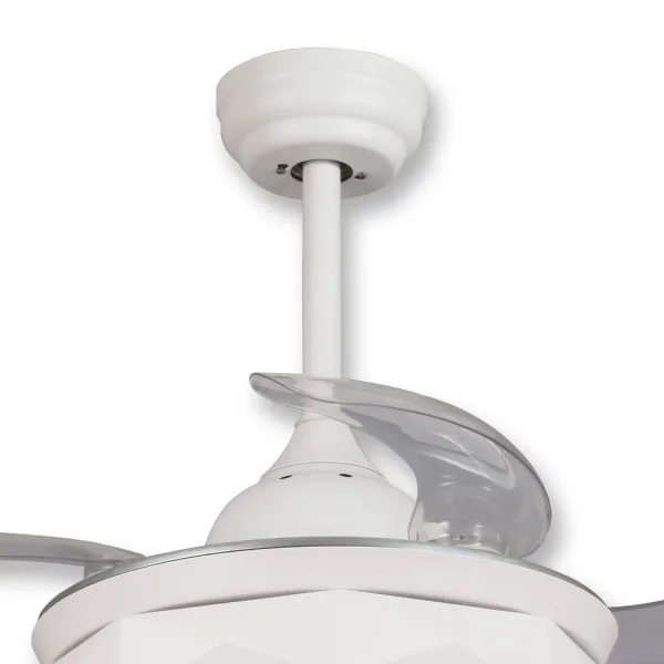 VENTILATEUR DE PLAFOND LED 29 W DIMMABLE BLANC PLIANT PARME