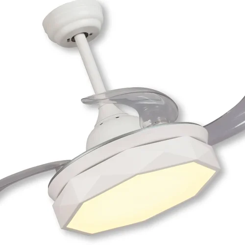 VENTILATEUR DE PLAFOND LED 29 W DIMMABLE BLANC PLIANT PARME