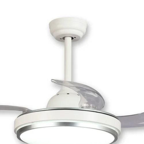VENTILATEUR DE PLAFOND LED 29 W DIMMABLE BLANC PLIANT SILVERSTONE