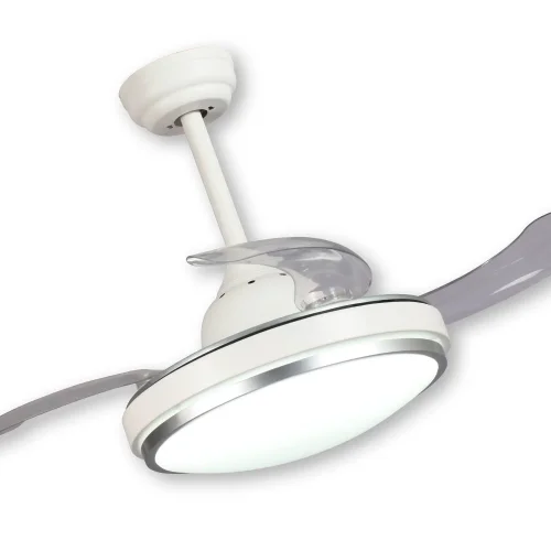 VENTILATEUR DE PLAFOND LED 29 W DIMMABLE BLANC PLIANT SILVERSTONE