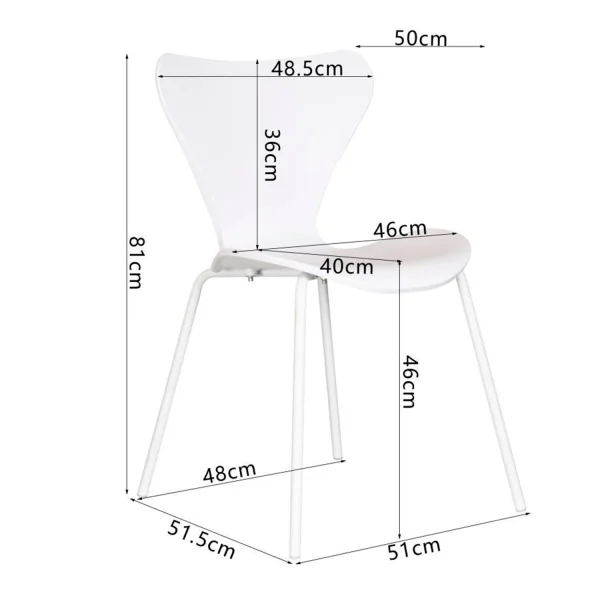 CHAISE EMPILABLE LUMINANCE BLANCHE
