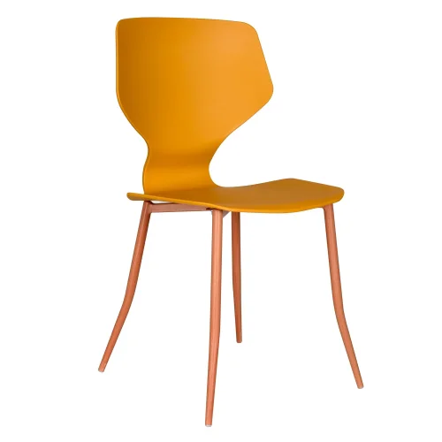 CHAISE EN POLYPROPYLÈNE COULEUR MOUTARDE UPPLAND