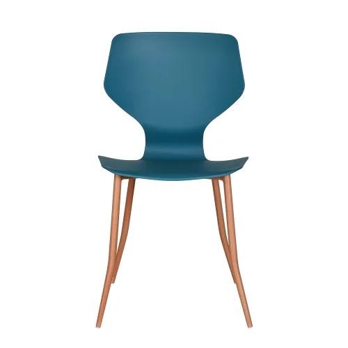 CHAISE EN POLYPROPYLÈNE BLEU COBALT UPPLAND