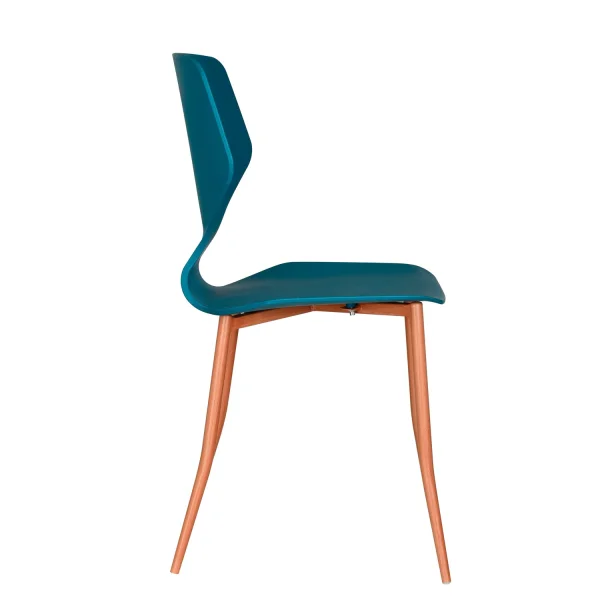 CHAISE EN POLYPROPYLÈNE BLEU COBALT UPPLAND