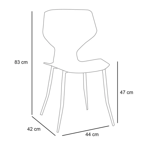 CHAISE EN POLYPROPYLÈNE VERT KALE UPPLAND