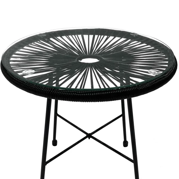 TABLE MIAMI SPRINGS NOIR