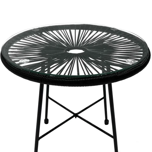 TABLE MIAMI SPRINGS NOIR