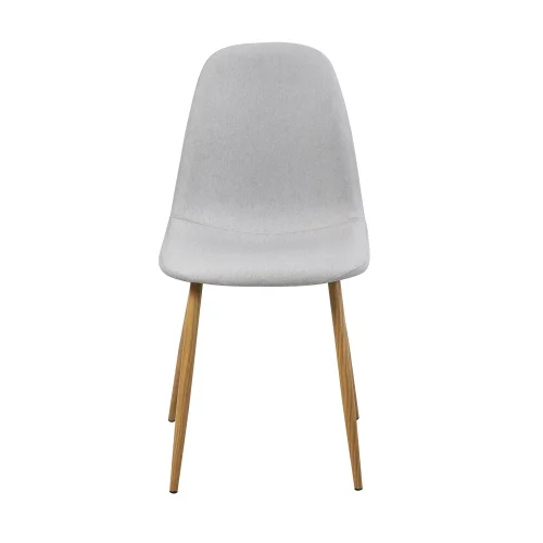 CHAISE DE SALLE À MANGER REMBOURRÉE GRIS CLAIR