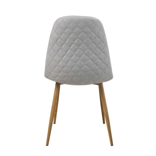 CHAISE DE SALLE À MANGER REMBOURRÉE GRIS CLAIR