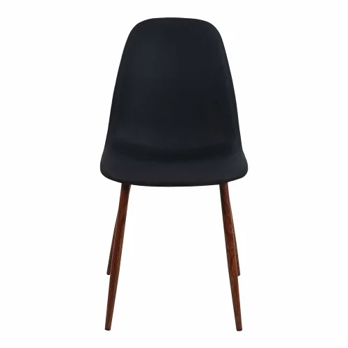 CHAISE DE SALLE À MANGER REMBOURRÉE NOIRE GRACIA