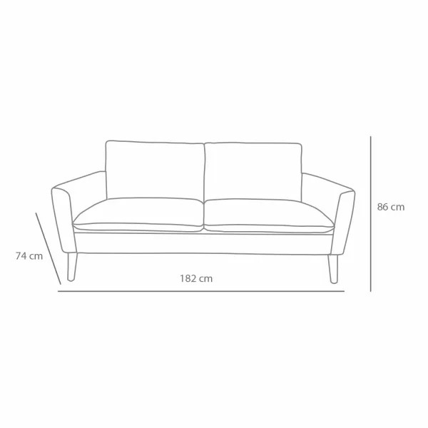 COUCHETTE 3 PLACES COULEUR GRISE OASIS COUCHETTE 3 PLACES COULEUR GRISE OASIS