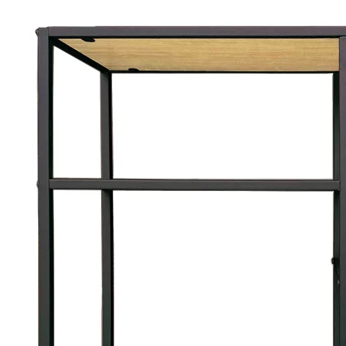 ÉTAGÈRE BASSE CHÊNE/NOIR SELENE