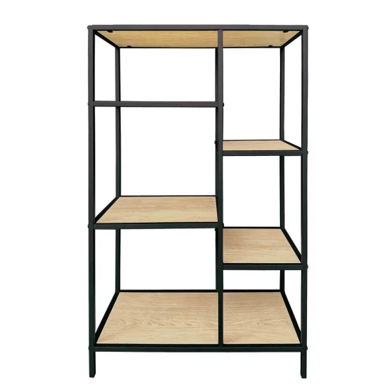 ÉTAGÈRE BASSE CHÊNE/NOIR SELENE 2
