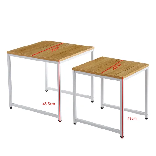 ENSEMBLE DE TABLES gigognes blanches SWINDON