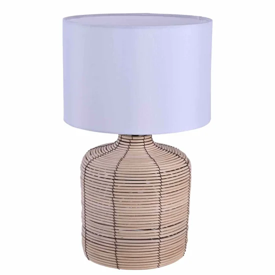 LAMPE DE TABLE ROTIN 40CM ELARA 2