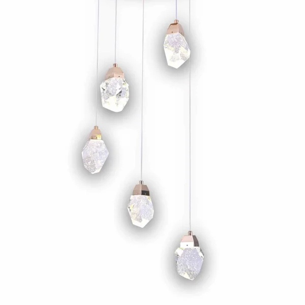 SUSPENSION LED 5 LUMIÈRES 24 W 4000K GISELLE