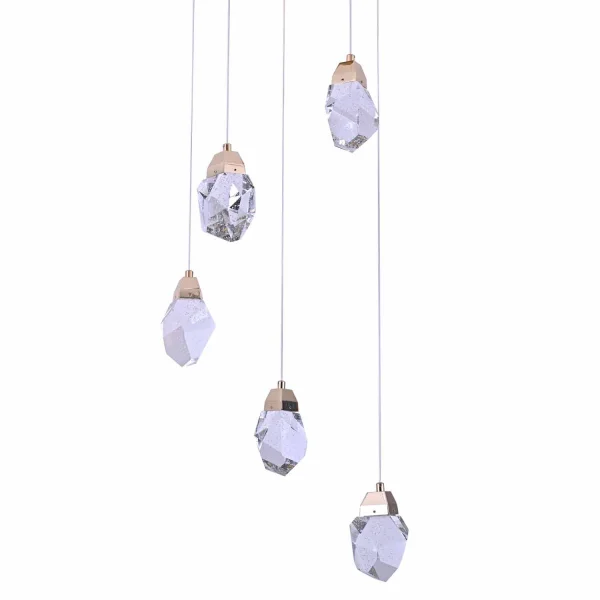 SUSPENSION LED 5 LUMIÈRES 24 W 4000K GISELLE