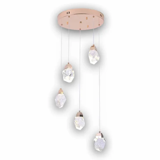 SUSPENSION LED 5 LUMIÈRES 24 W 4000K GISELLE 2