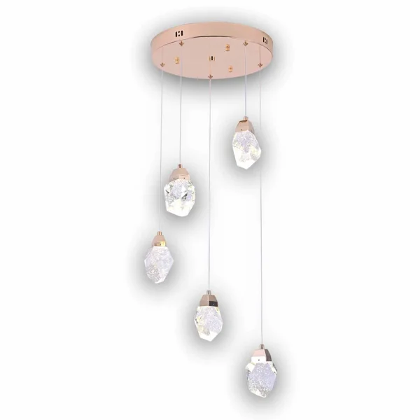 SUSPENSION LED 5 LUMIÈRES 24 W 4000K GISELLE