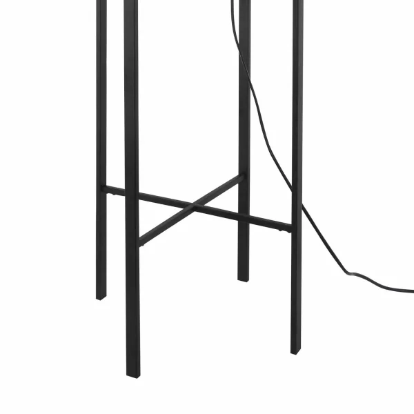 LAMPE DE PIED NOIRE/FUMÉE CORDELIA