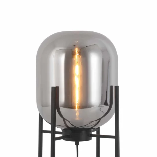 LAMPE DE TABLE CORDELIA NOIR/FUMÉE 2