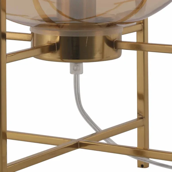 LAMPE DE TABLE CORDELIA OR/AMBRE