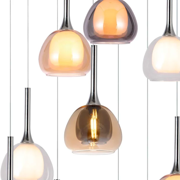 LAMPE D' ESCALIER 12 LUMIÈRES E14 NOLINA