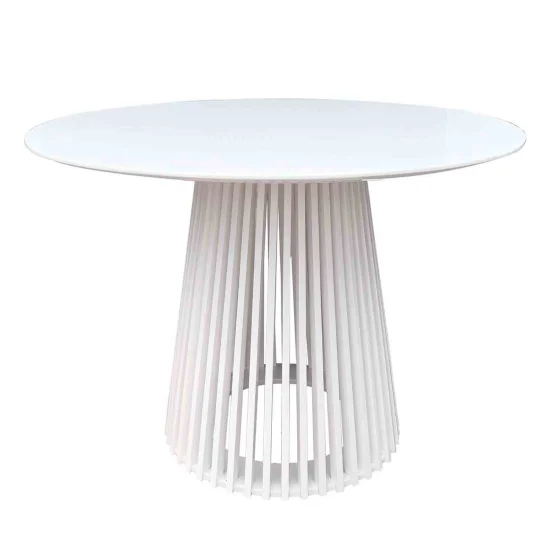 TABLE À MANGER EN BOIS BLANC NEREA